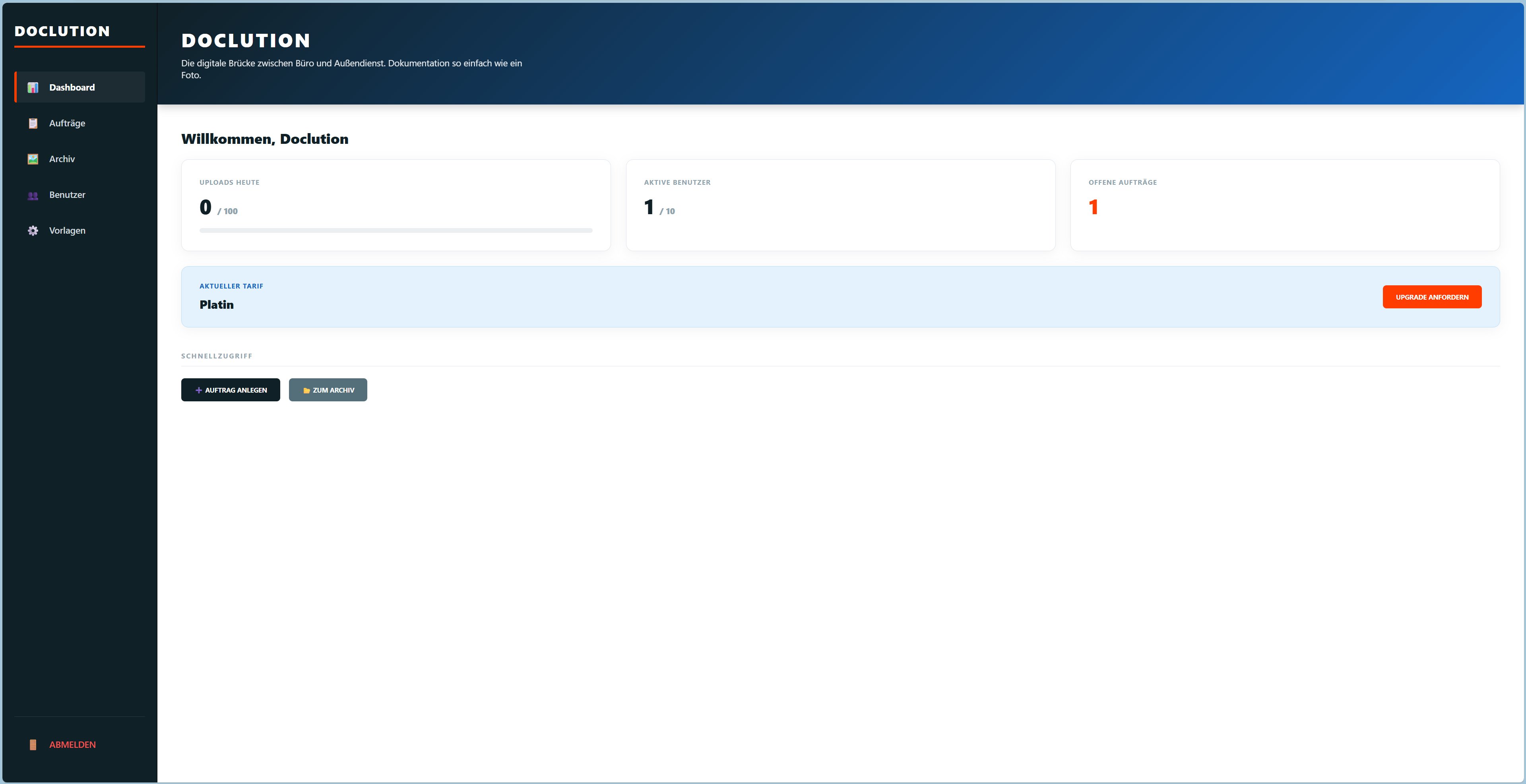 DOCLUTION Echtzeit Dashboard für Logistik
